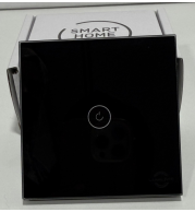 Tuya 1G Zigbee Touch Switch with Neutral Line, Fire-Proof Tempered Glass Panel, 10A Rated Current, Compatible with Alexa & Google Systems